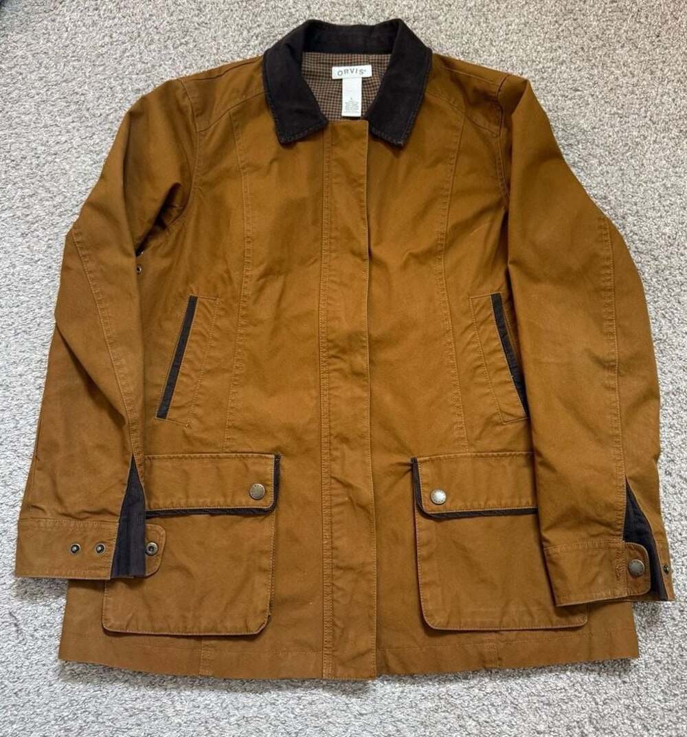 Orvis Women's Brown Cotton Field Jacket Size L